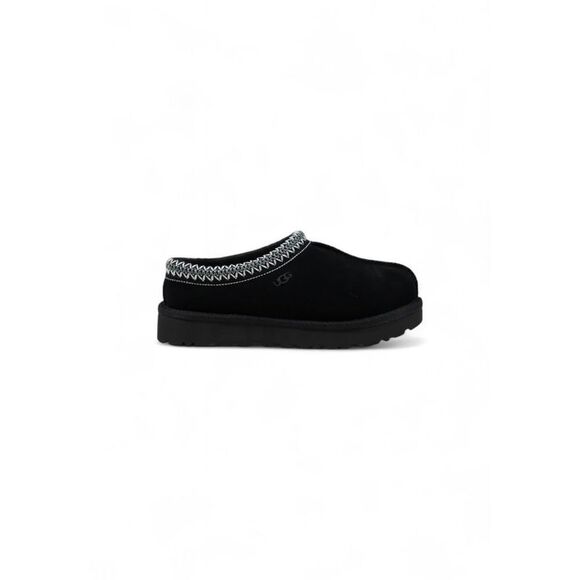 UGG Black Suede Leather Women's Slipper - Picture 1 of 5